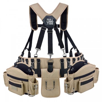 Professional Comfort-Rig Tool Belt with Adjustable Suspenders